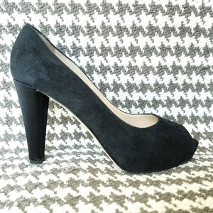 EUC Kate Spade Suede Georgia Peep-toe Heels